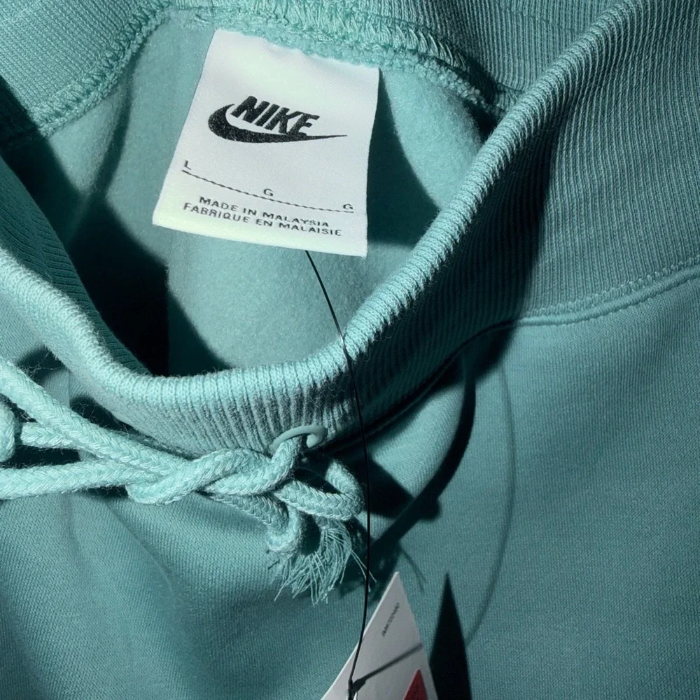 Nike Sportswear Fleece Mini Skirt Sage Green Drawstring NWT Size L